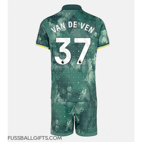 Tottenham Hotspur Micky van de Ven #37 Fußballbekleidung 3rd trikot Kinder 2024-25 Kurzarm (+ kurze hosen)